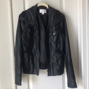 Faux leather jacket